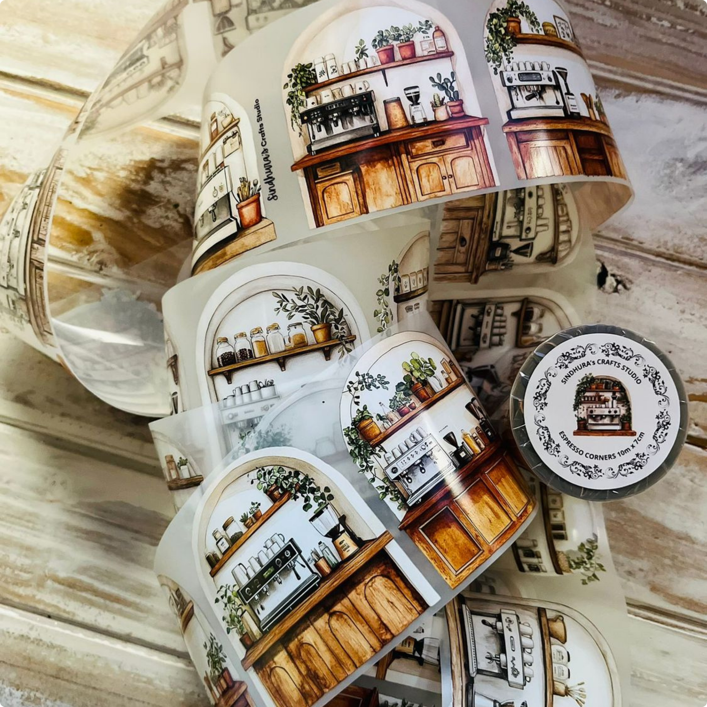 Espresso Corners | Matte PET Tape