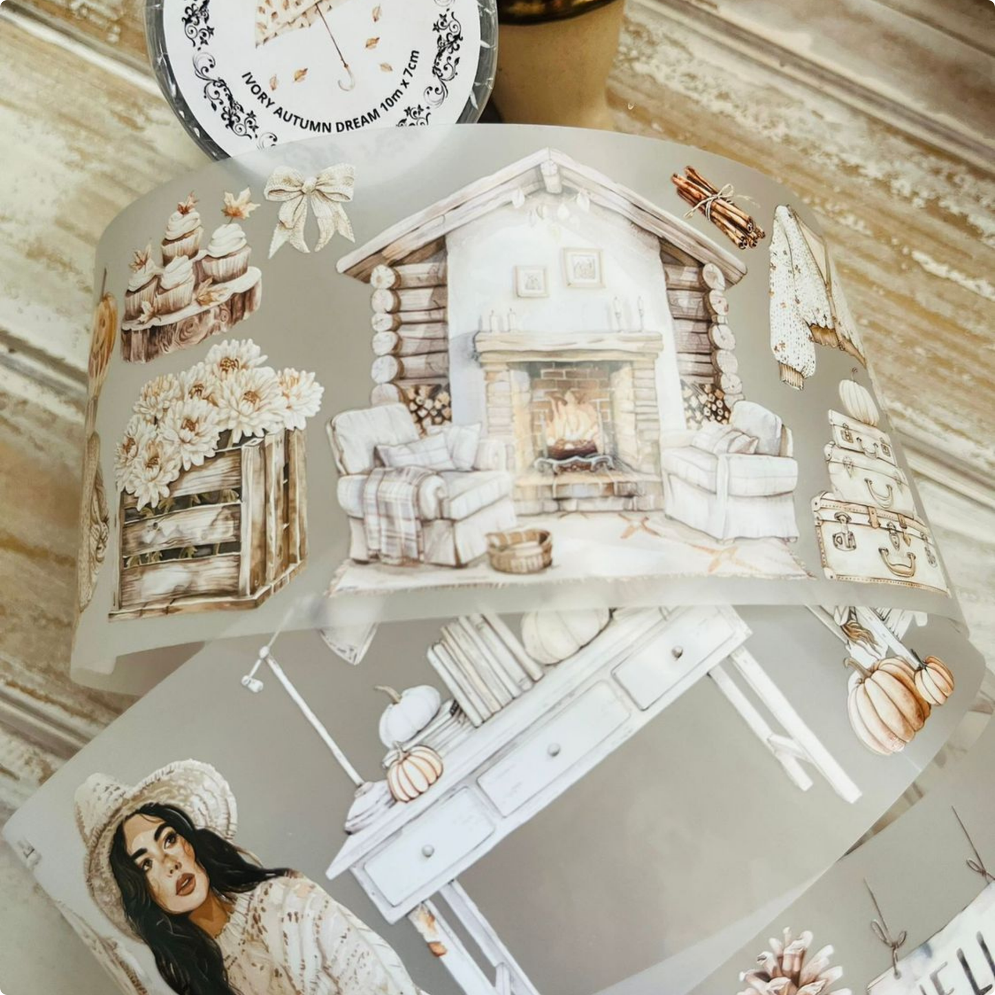 Ivory Autumn Dream | Matte PET Tape