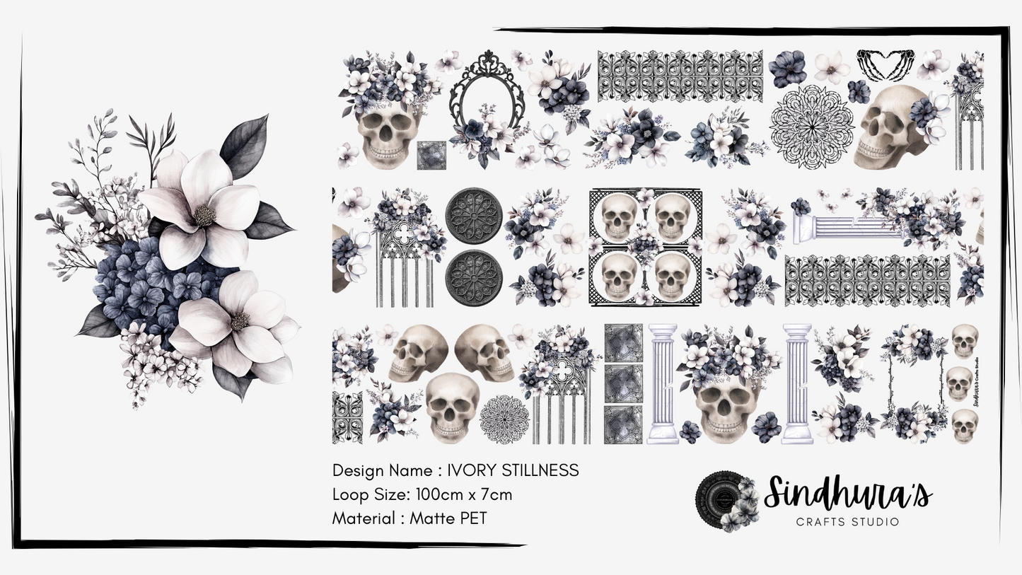 Ivory Stillness | Matte PET Tape