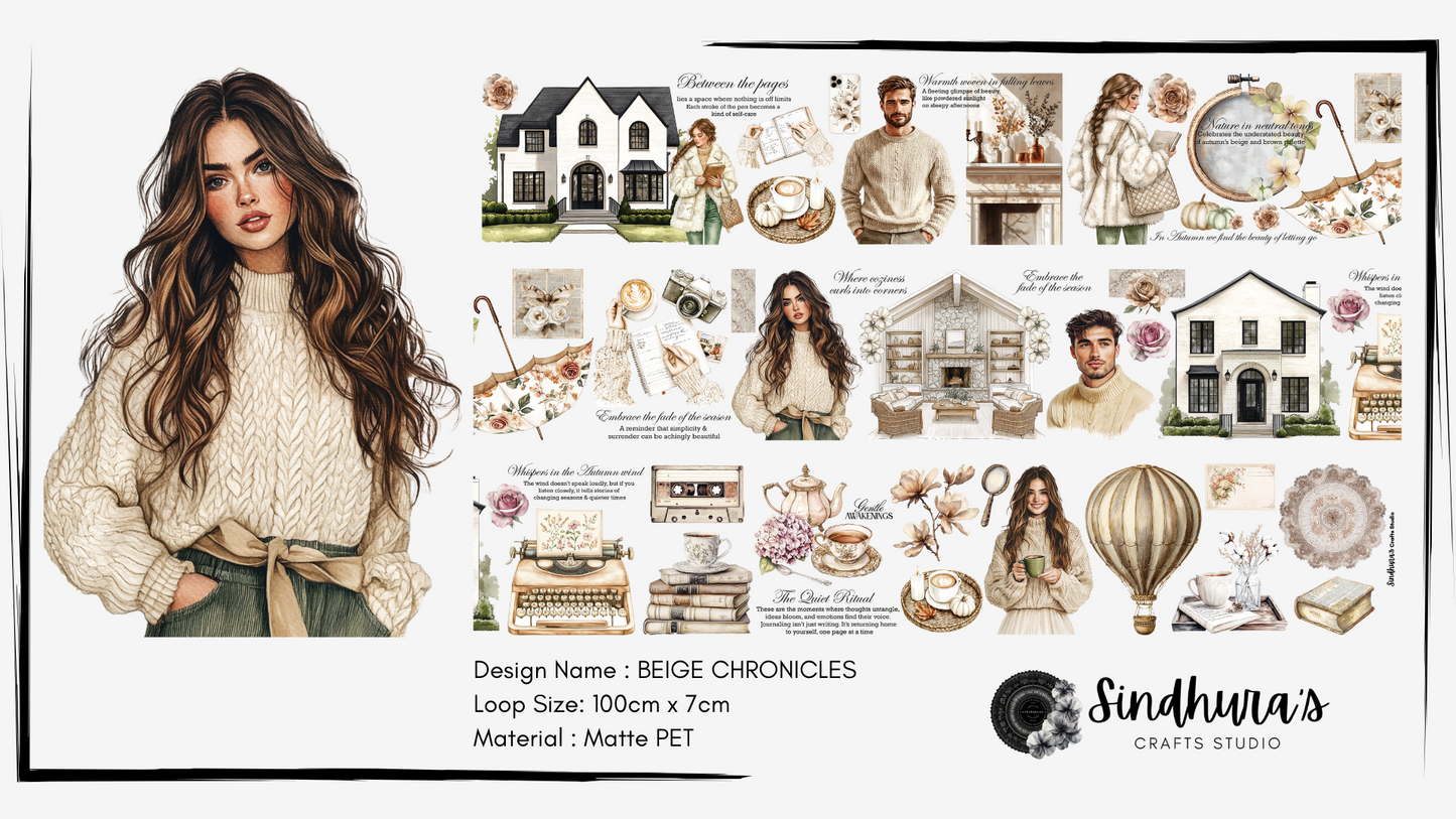Beige Chronicles | Matte PET Tape