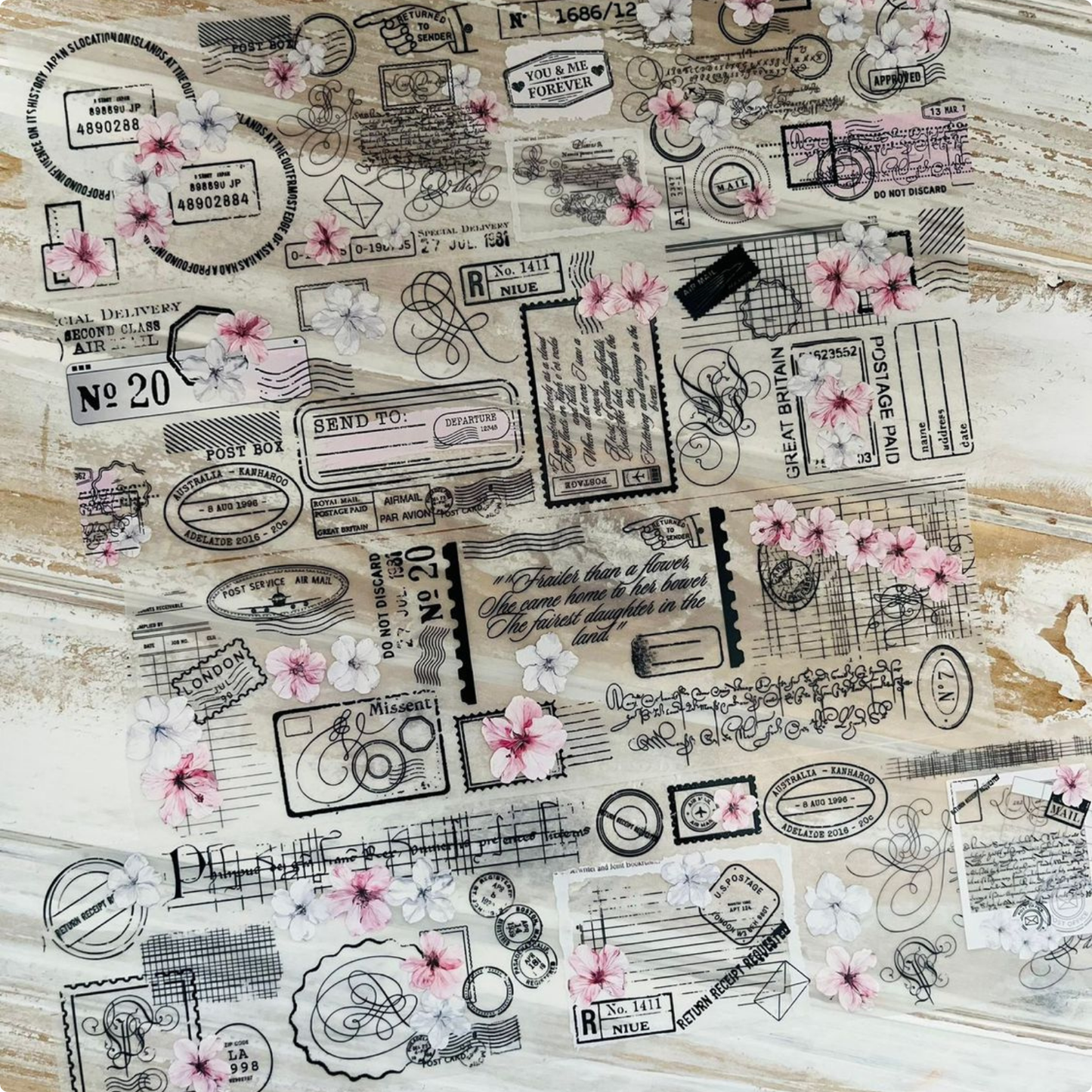 Pink & Silver Voyage | Matte PET Tape