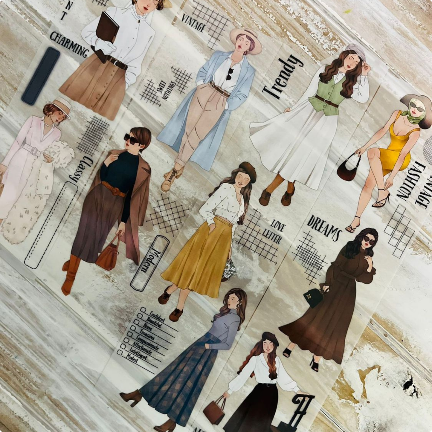 Retro Fashion Vibe | Matte PET Tape