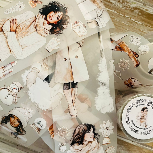 Snowy Serenity | Matte PET Tape