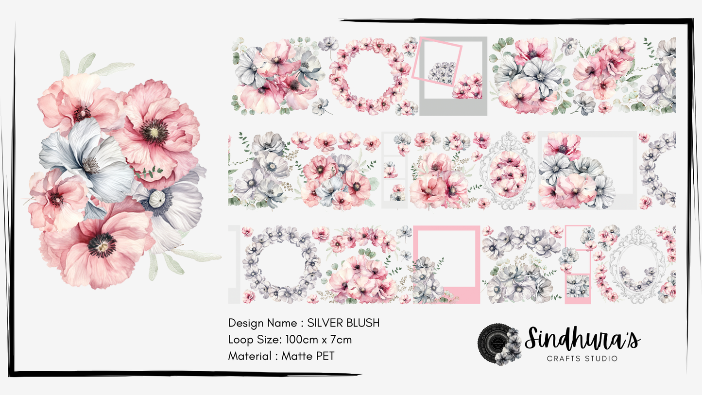 Silver Blush | Matte PET Tape