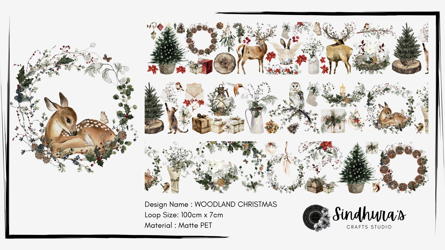 Woodland Christmas | Matte PET Tape