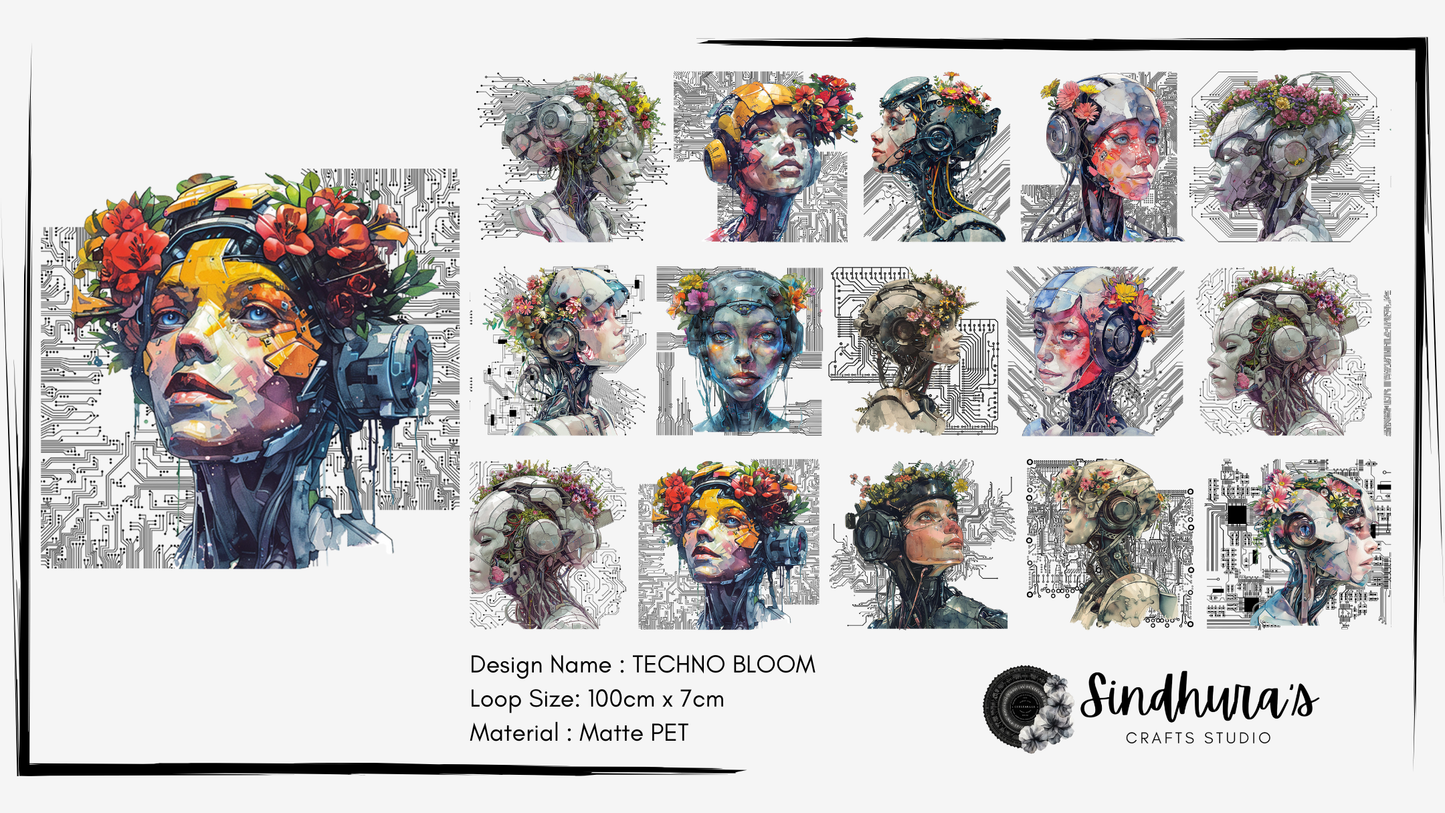 Techno Bloom | Matte PET Tape