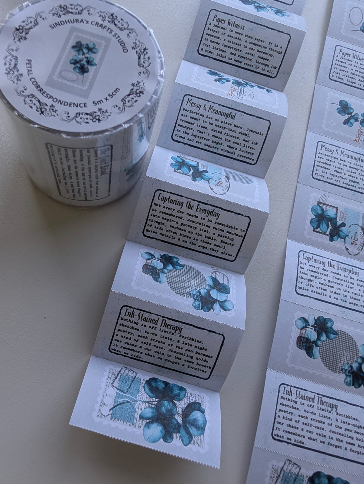 Petal Correspondence | Floral Writing Paper Sticker Roll