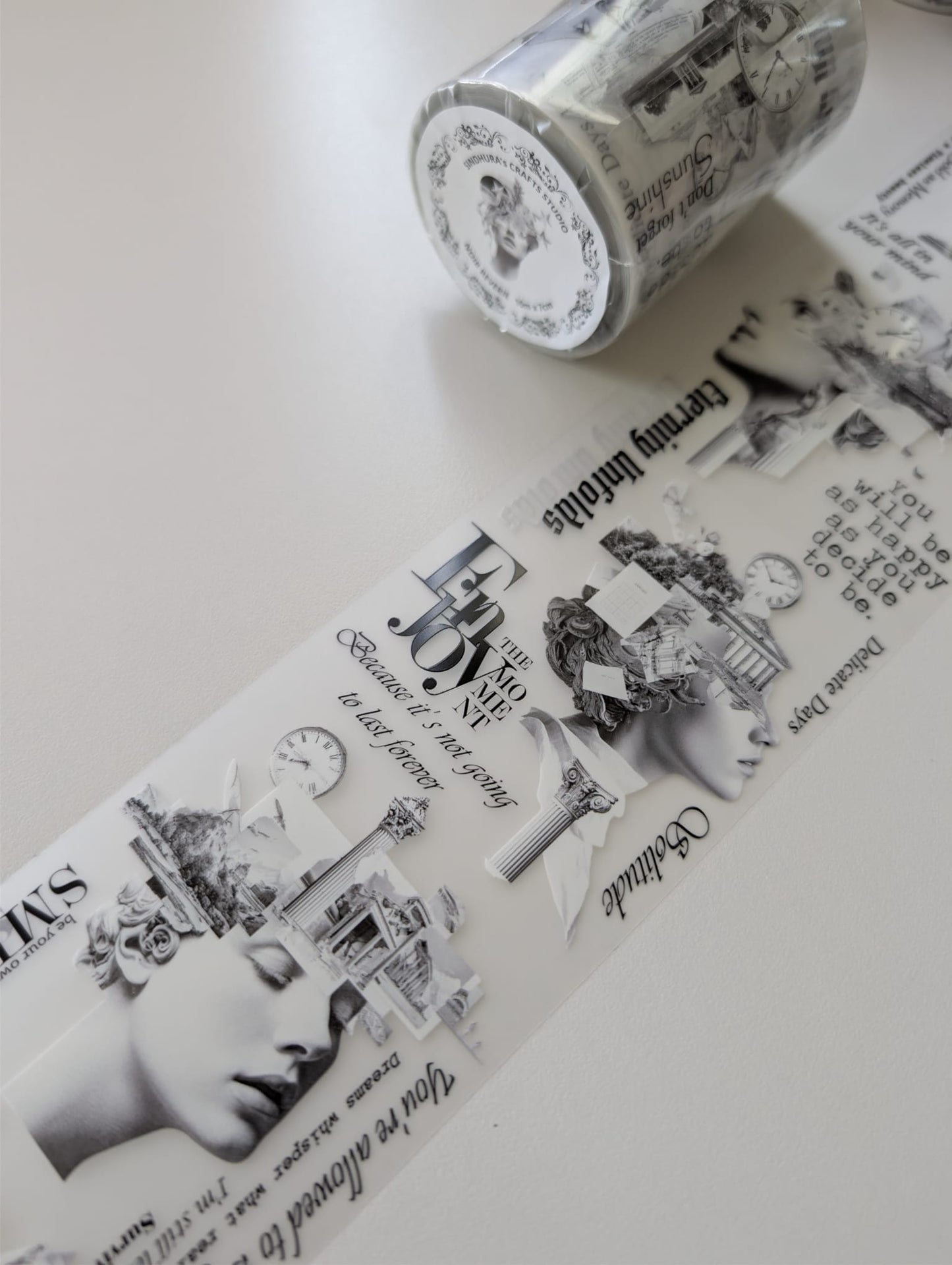Noir Reverie | Matt PET Tape for Scrapbook & Journaling