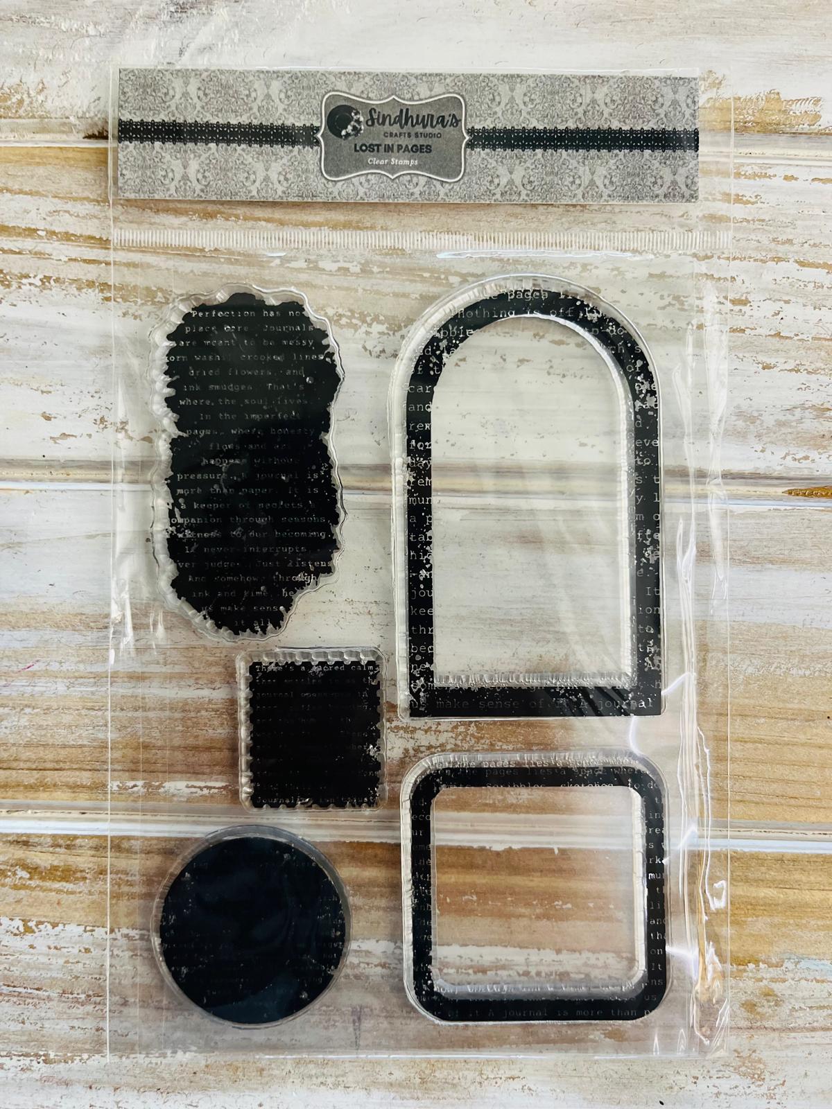 Lost in Pages – A6 Silicone Stamp Set (5 pcs)