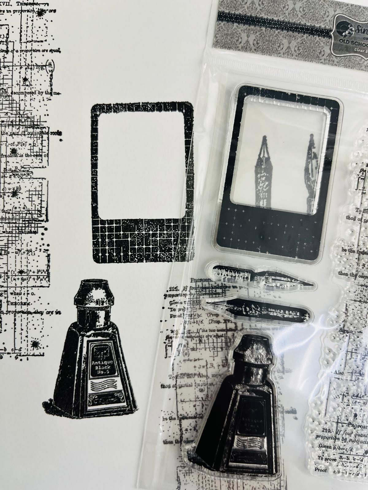 Old School Scribes – A6 Silicone Stamp Set (5 pcs)
