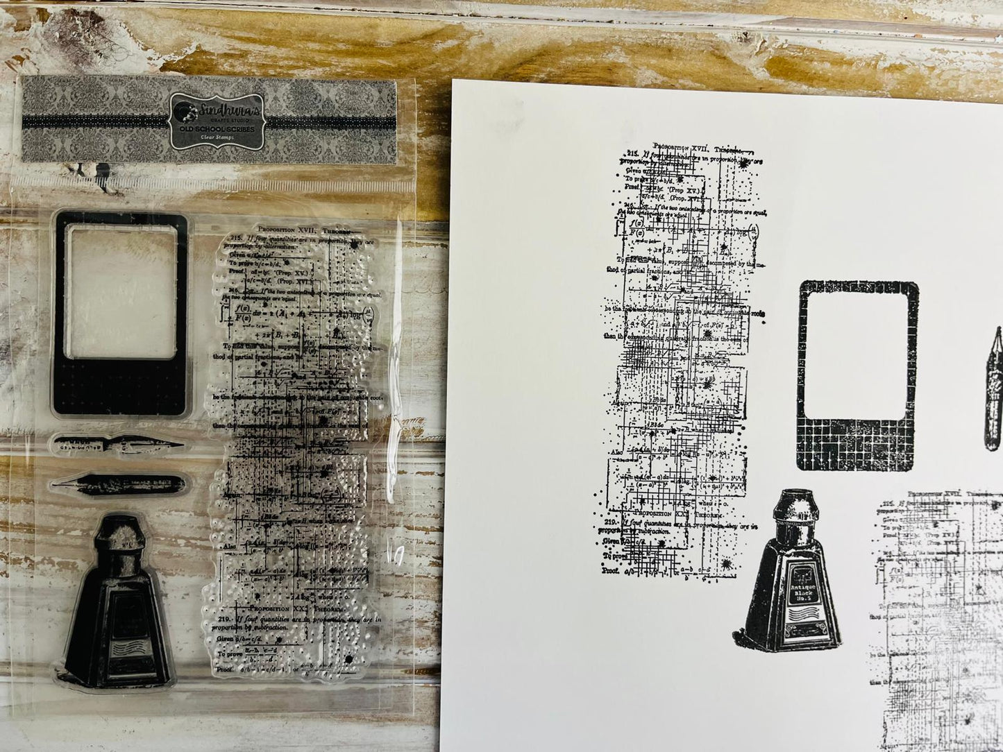 Old School Scribes – A6 Silicone Stamp Set (5 pcs)