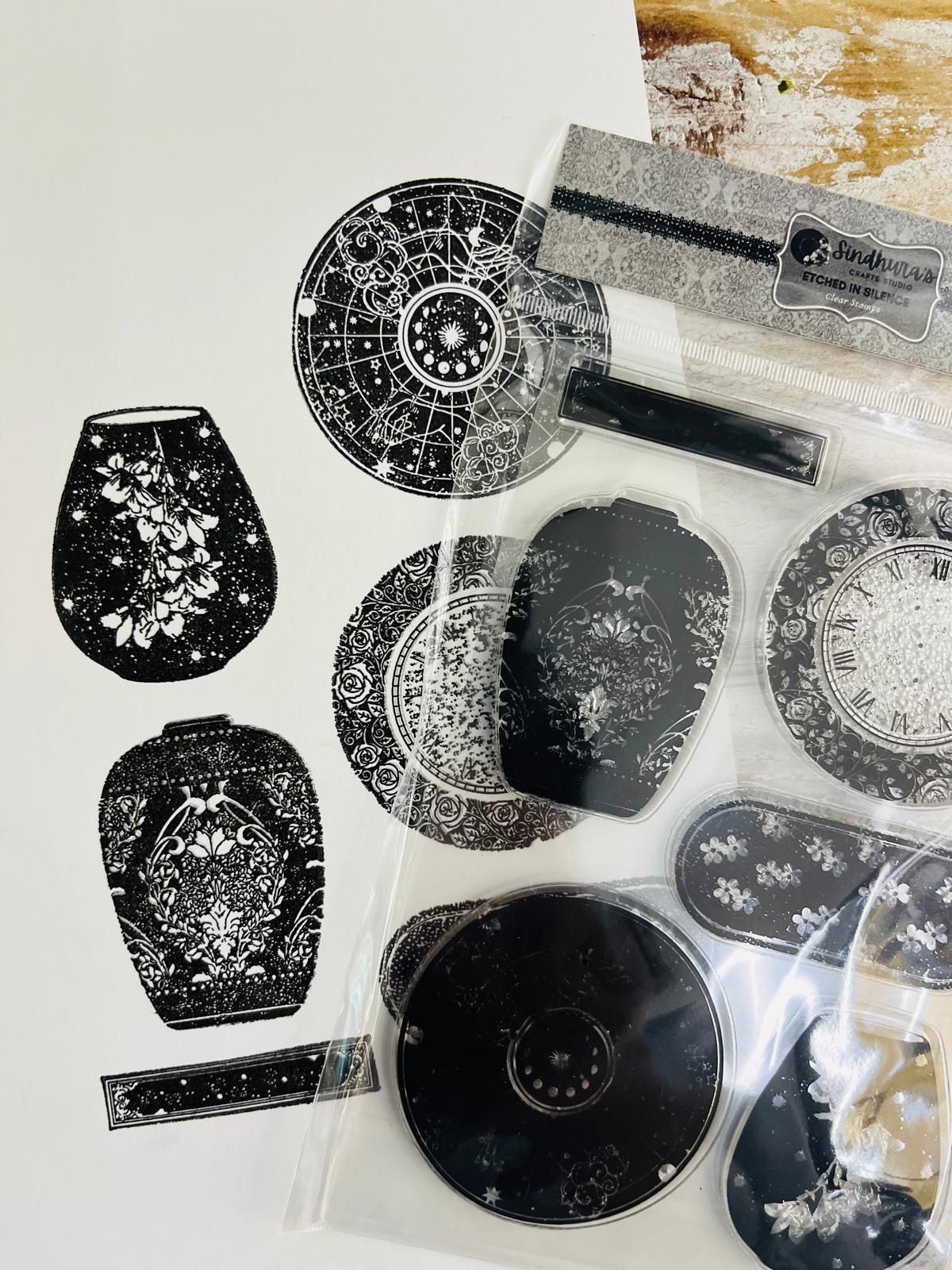 Etched in Silence – A6 Silicone Stamp Set (6 pcs)