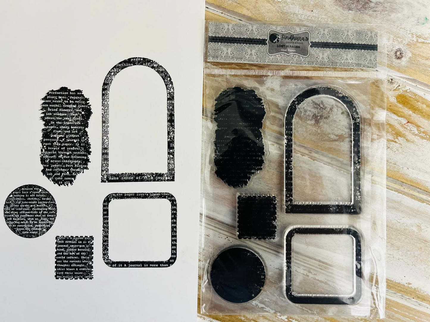 Lost in Pages – A6 Silicone Stamp Set (5 pcs)
