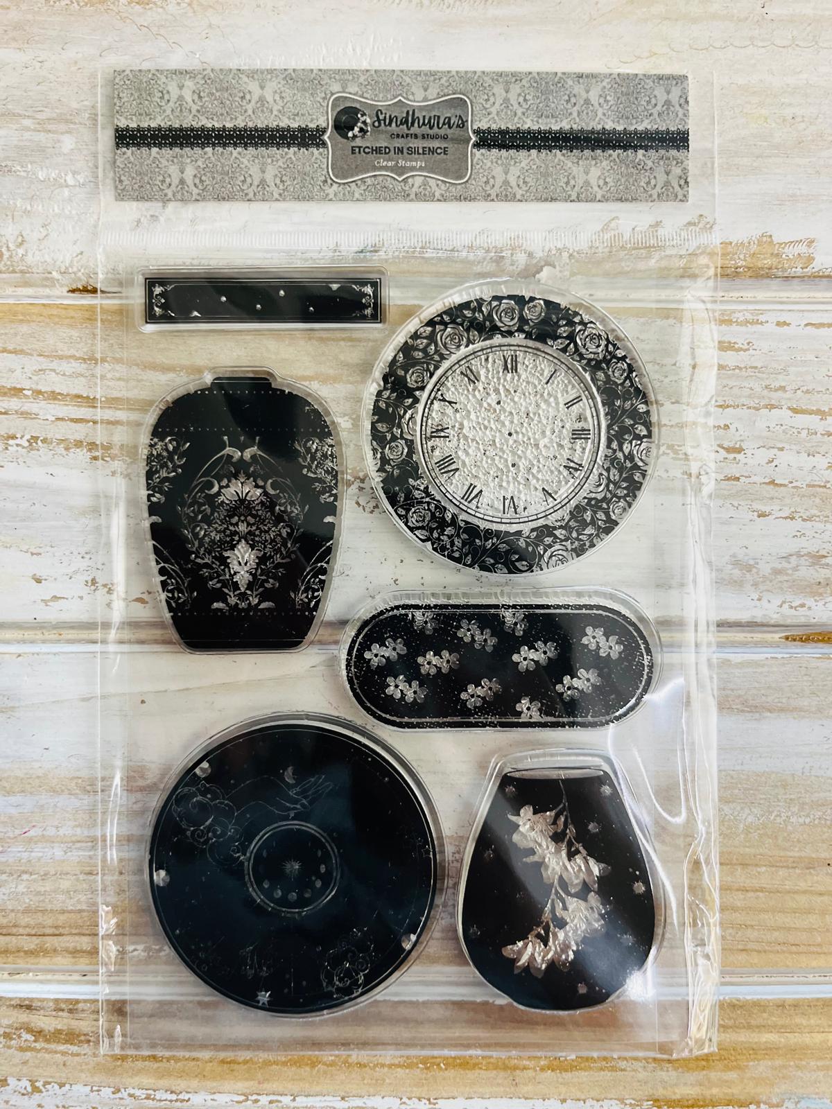 Etched in Silence – A6 Silicone Stamp Set (6 pcs)