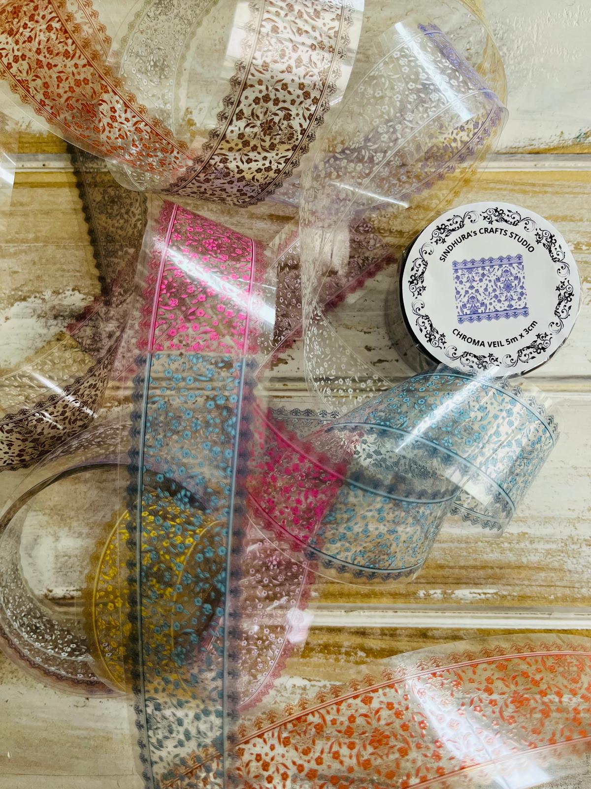 Chroma Veil – Ethereal Hues PET Tape (3cm x 5m)