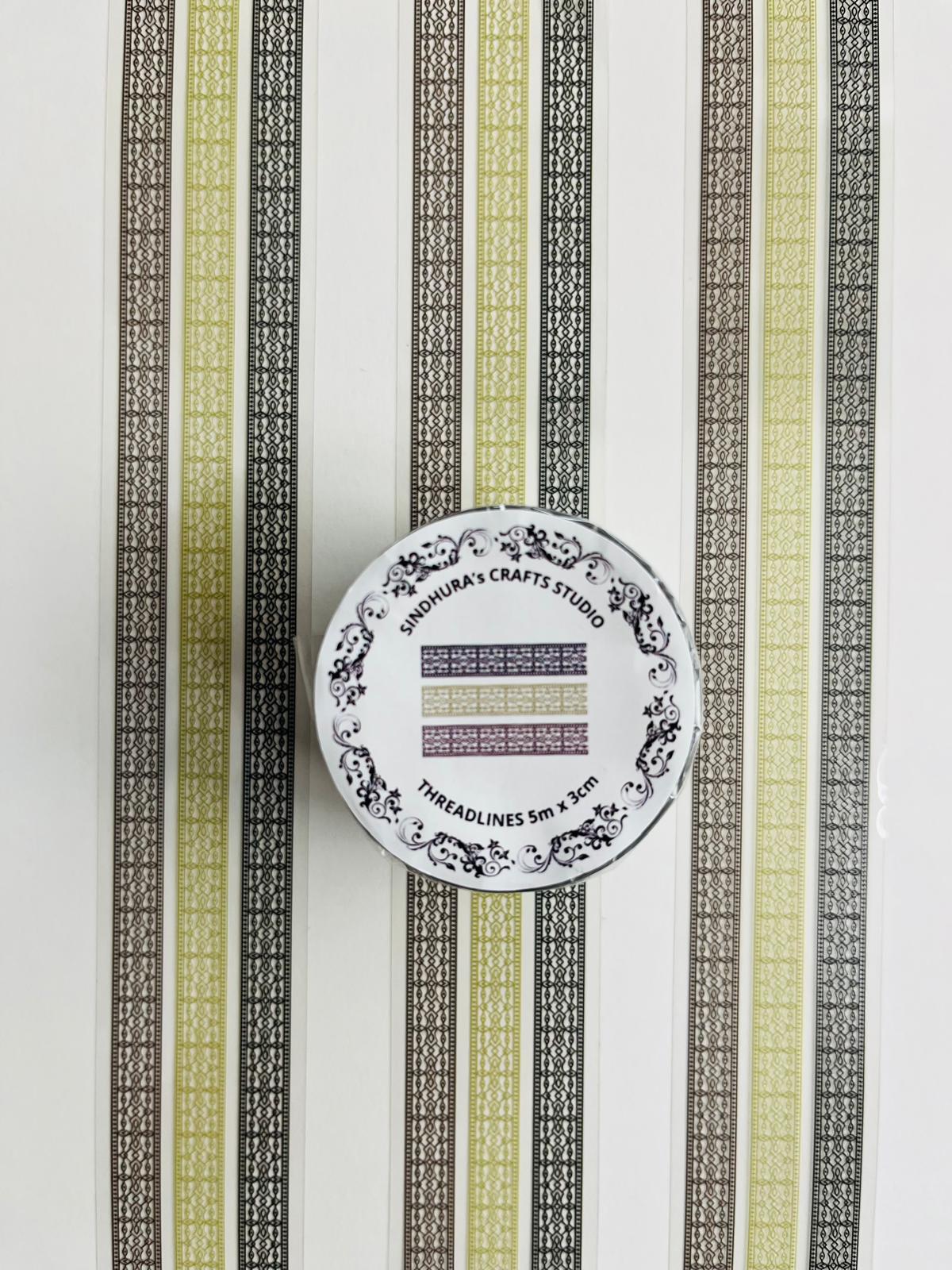 Threadlines – Linear Textures PET Tape (3cm x 5m)