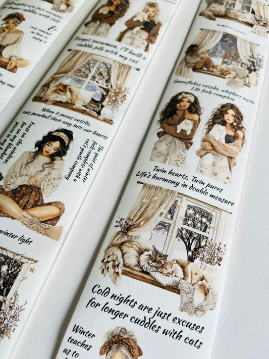 Ivory Wintertide | Washi Paper | White Background Tape