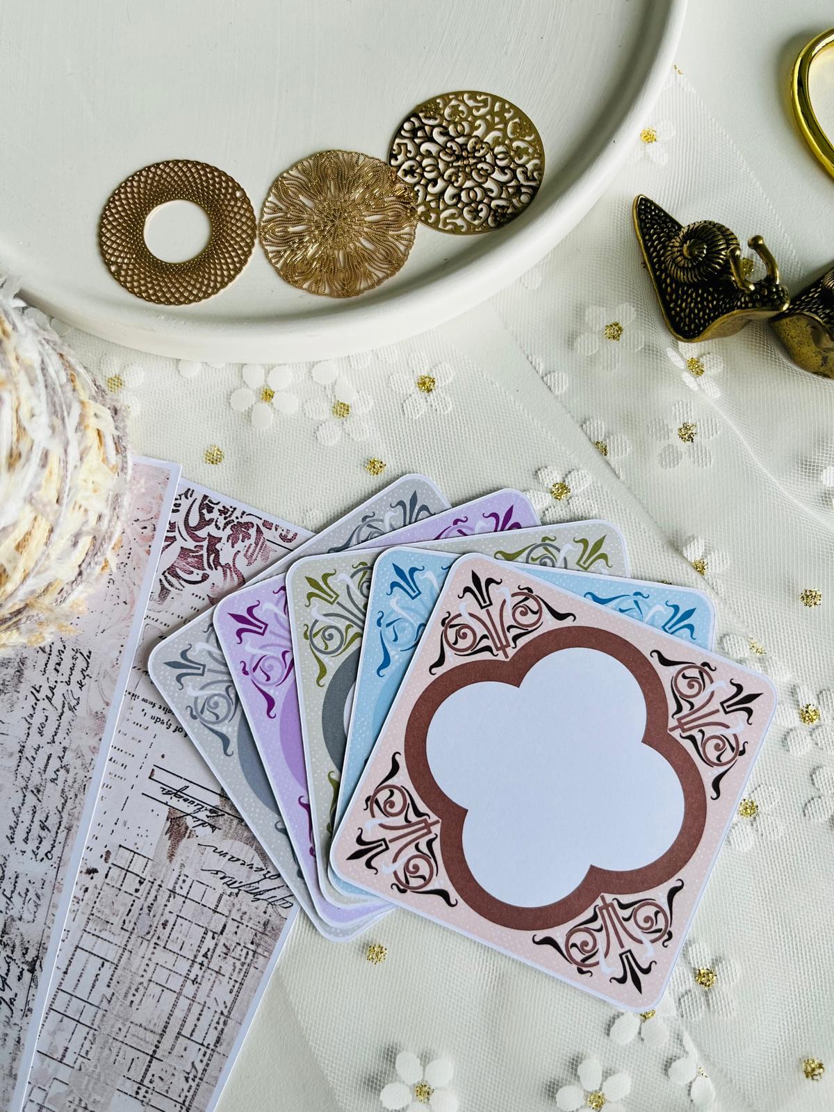 Decorative Frame Journal Cards – 10 Piece Set | 160gsm Paper