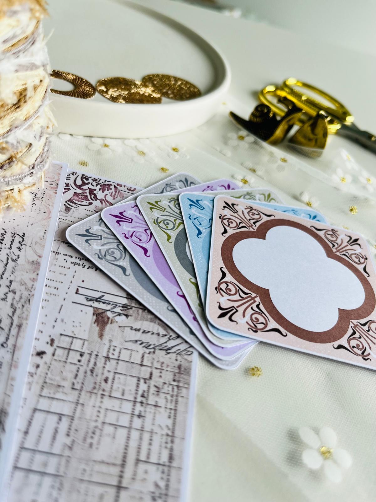 Decorative Frame Journal Cards – 10 Piece Set | 160gsm Paper
