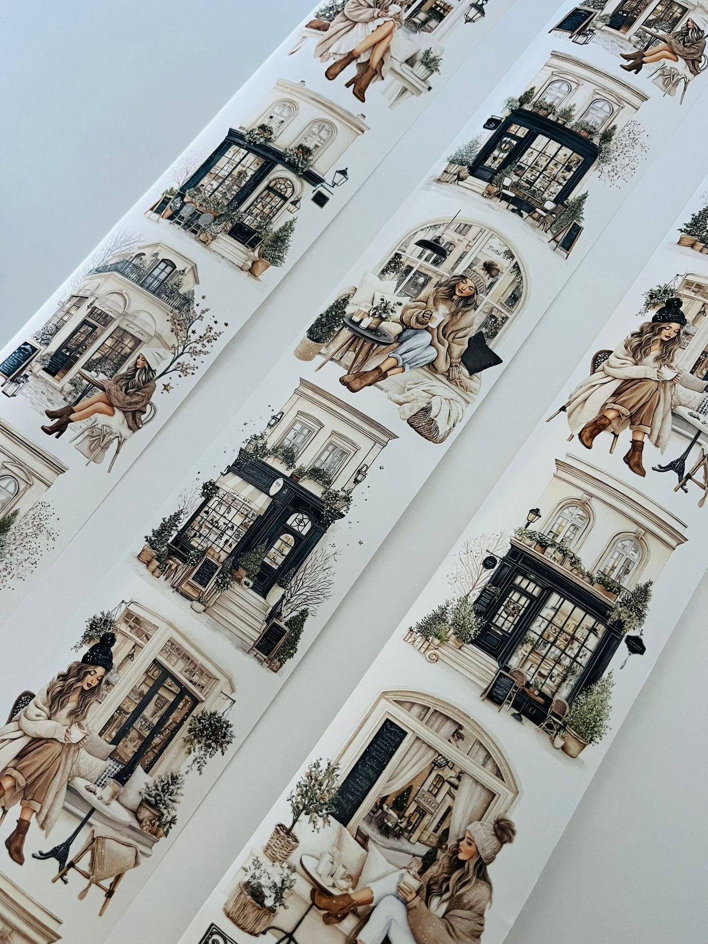 Boulevard Muse | Washi Paper | White Background Tape