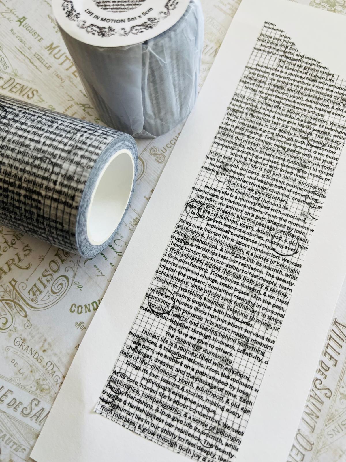 Life in Motion | Washi Tape | 100cm x 5cm