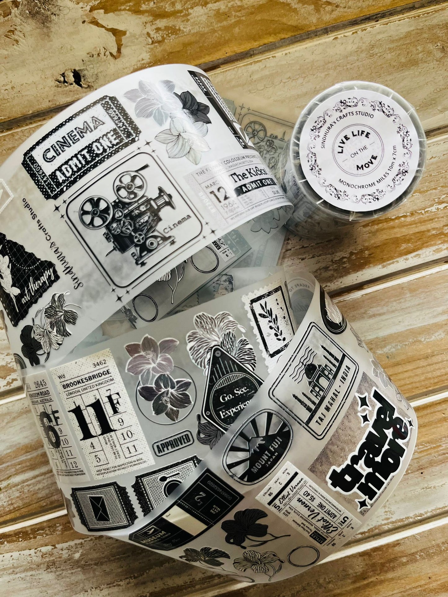 Monochrome Miles | Matte PET Tape
