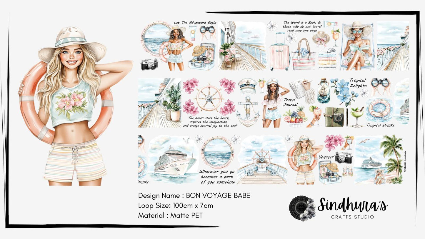 Bon Voyage Babe | Matte PET Tape