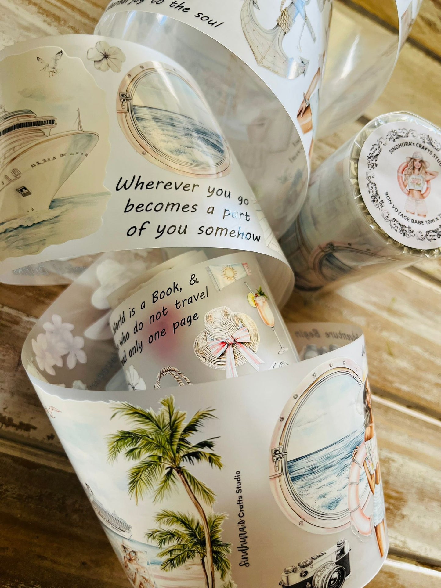 Bon Voyage Babe | Matte PET Tape