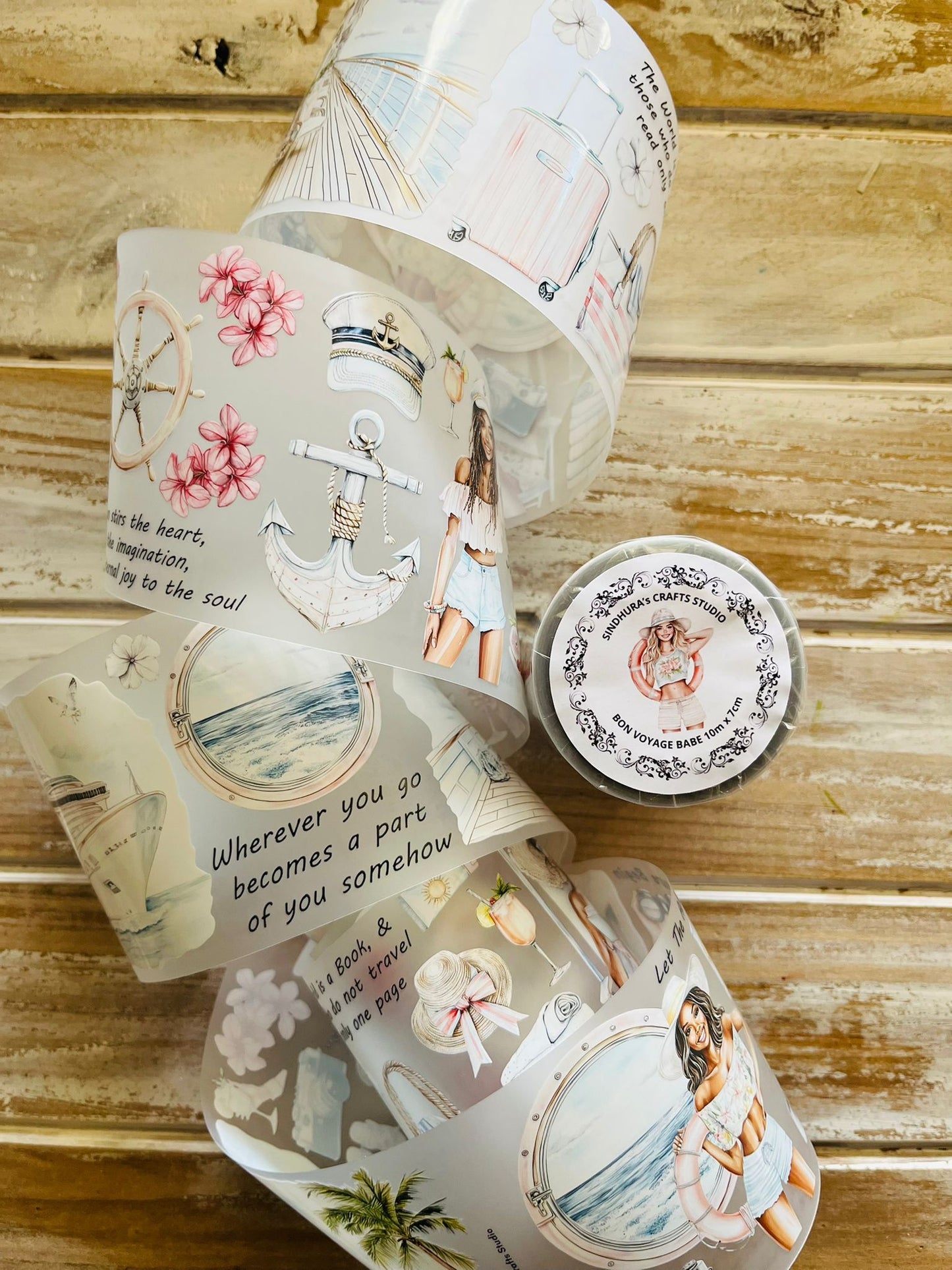Bon Voyage Babe | Matte PET Tape