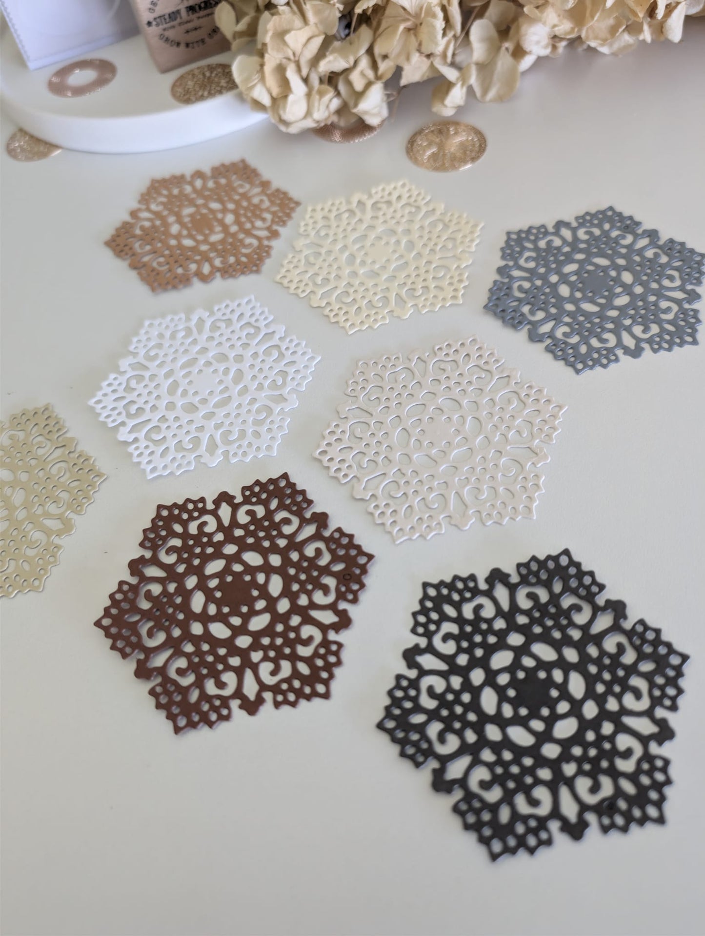 Snowflake Layering Die Cuts | Handmade | 160 GSM Cardstock
