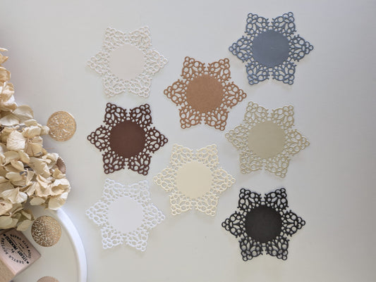 Vintage Lace Star Die Cuts | Journaling & Scrapbooking