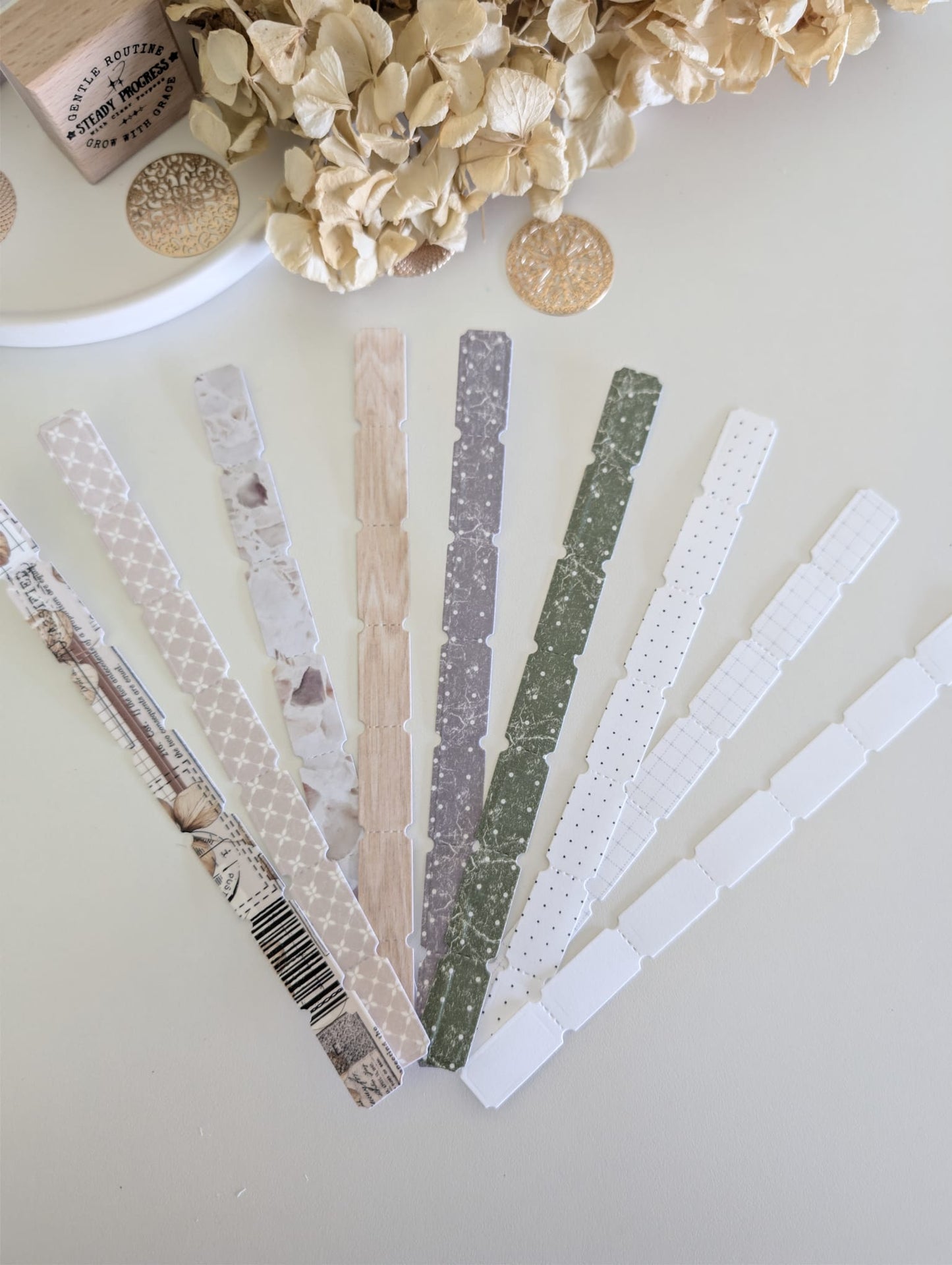Minimal Index Tabs for Journals & Planners | 180 GSM Cardstock