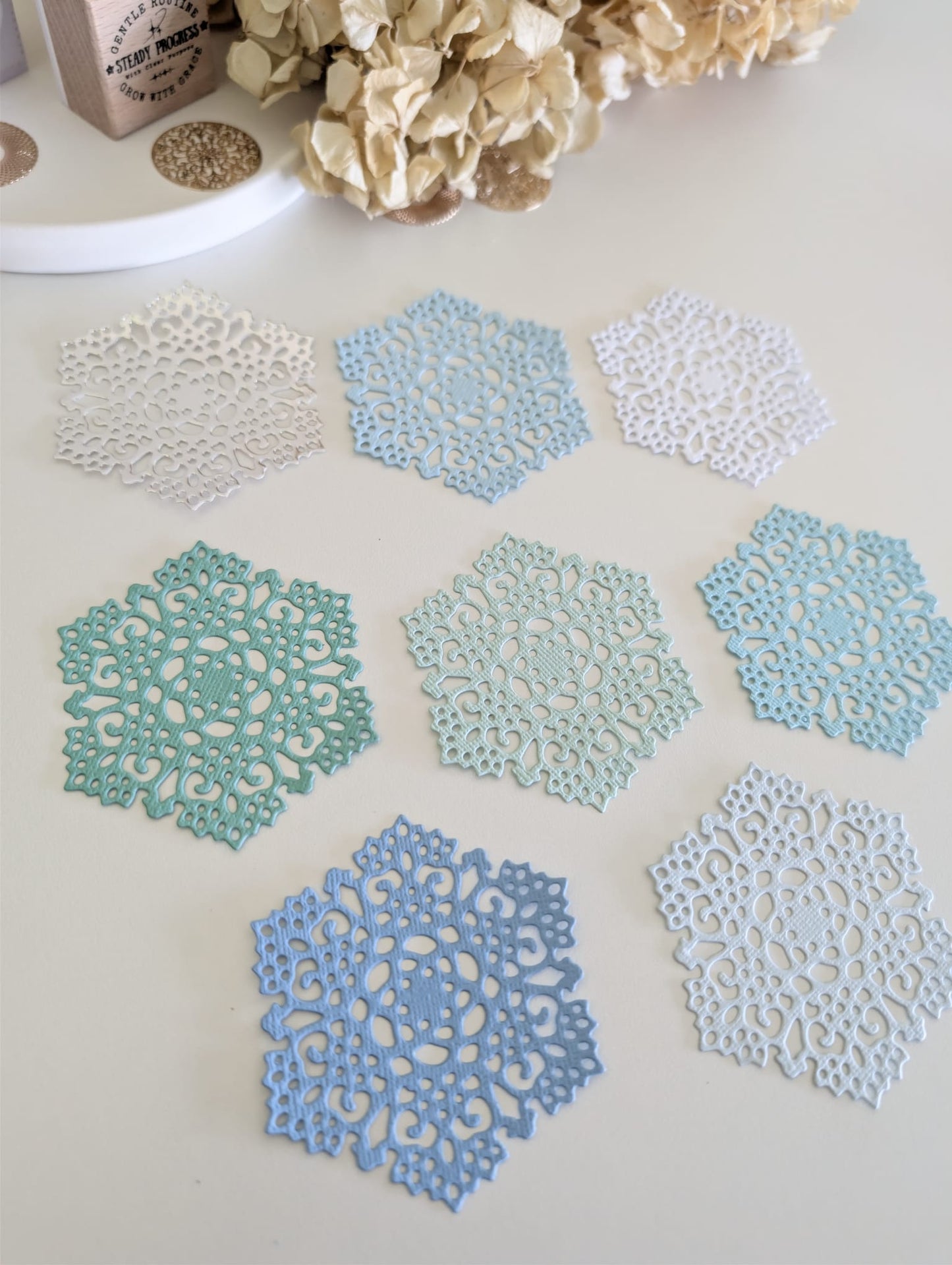 Winter Pastel Snowflake Die Cuts | 160 GSM Cardstock
