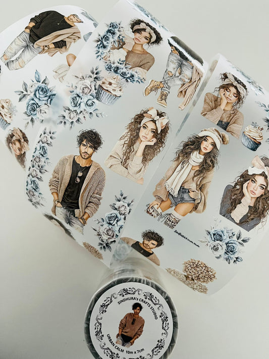 Urban Calm | Matt PET Tape for Scrapbook & Journaling