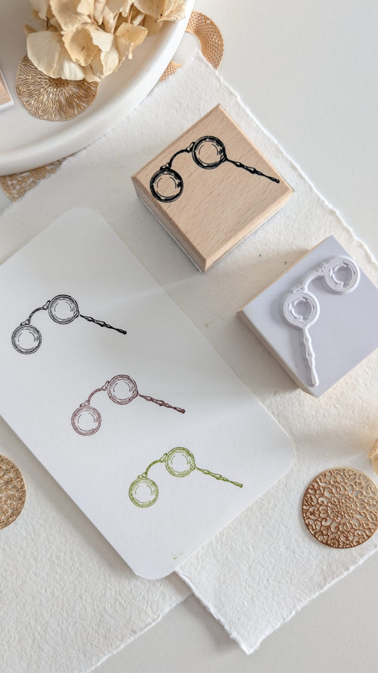 Vintage Ticket Beechwood Rubber Stamp | Retro Event Ticket Stamp