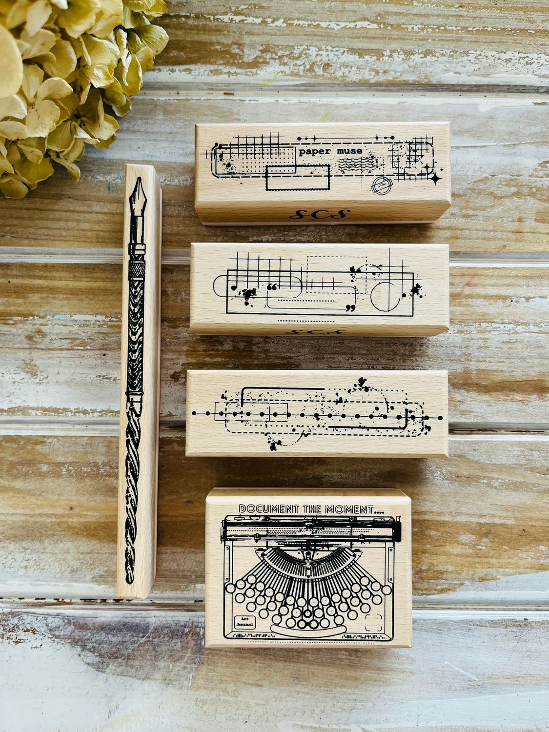 Wooden Rubber Stamps