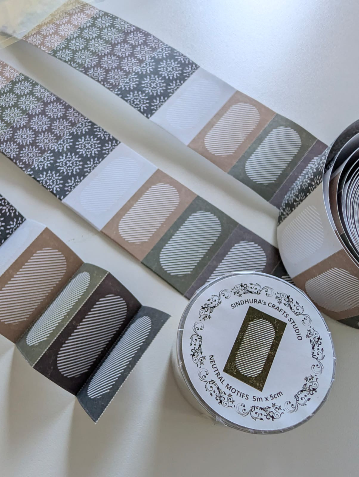 Neutral Motifs | Neutral Writing Paper Sticker Roll