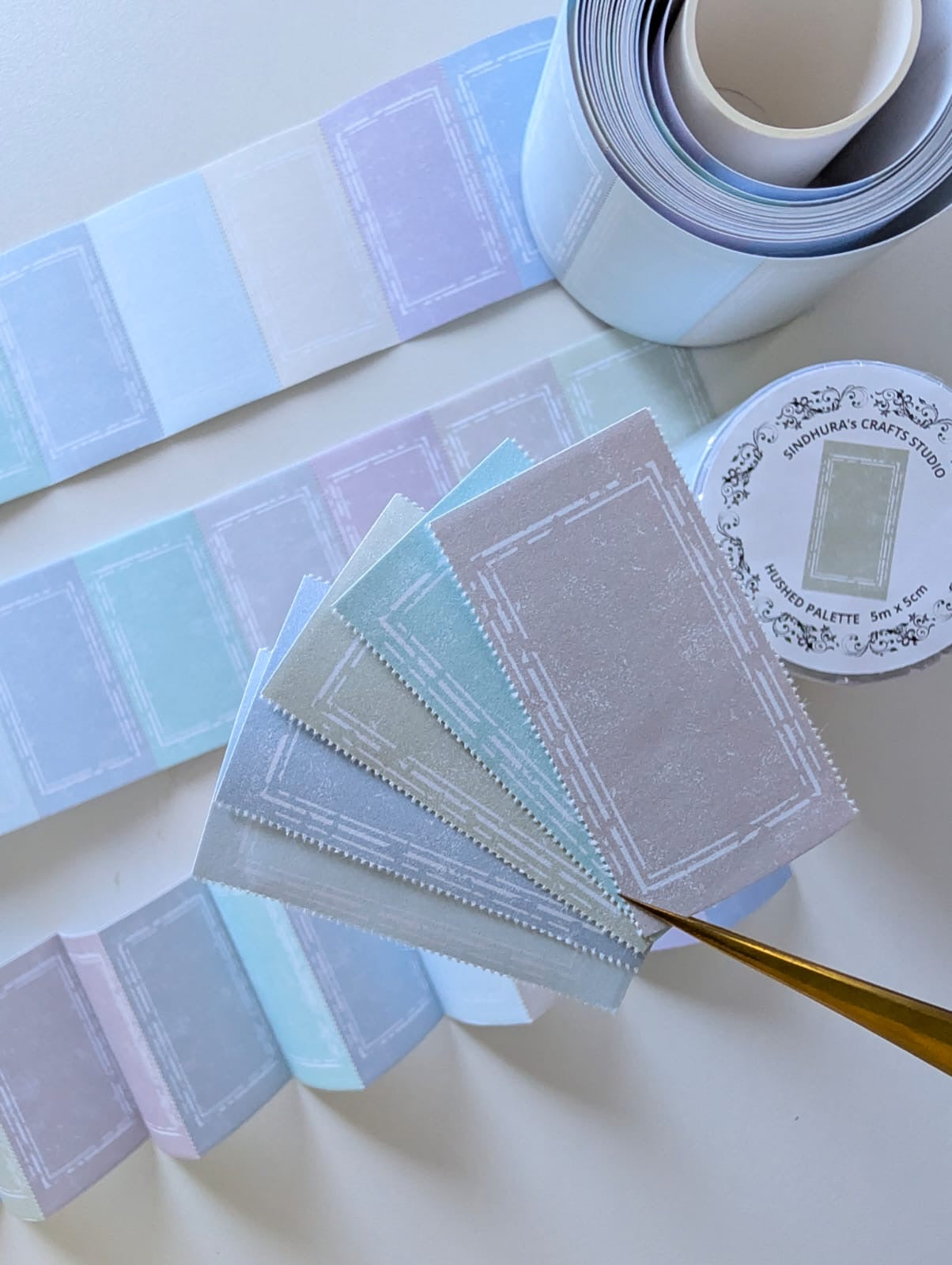 Hushed Palette | Pastel Writing Paper Sticker Roll