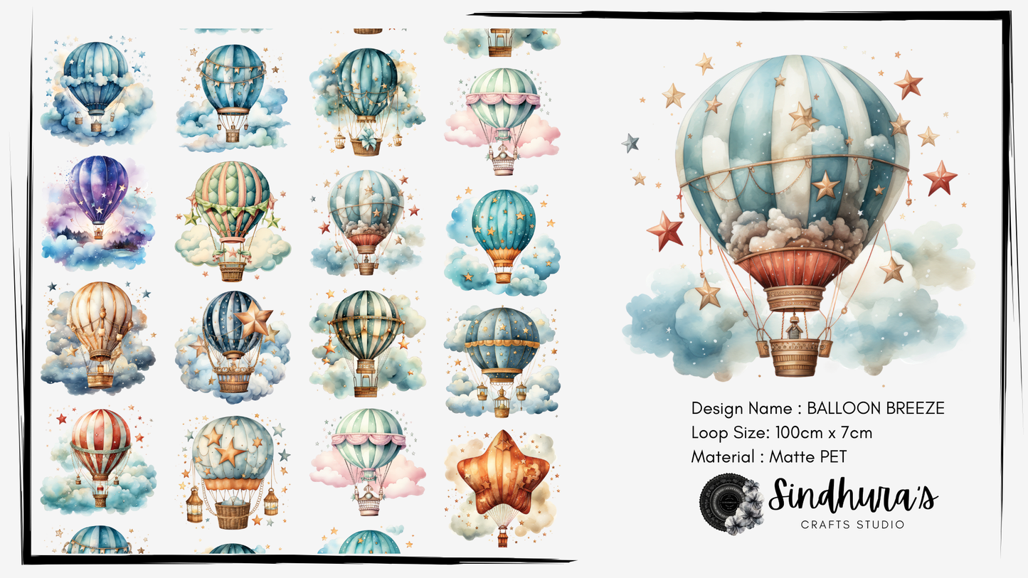 Balloon Breeze | Hot Air Balloons Matte PET Tape