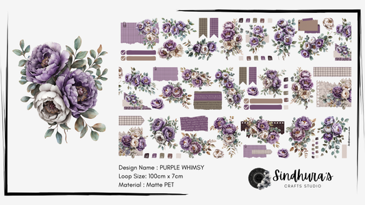 Purple Whimsy | Matte PET Tape