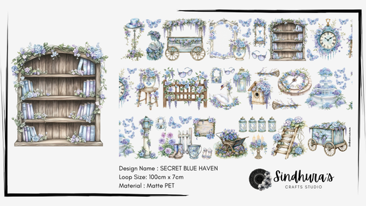 Secret Blue Haven | Matte PET Tape