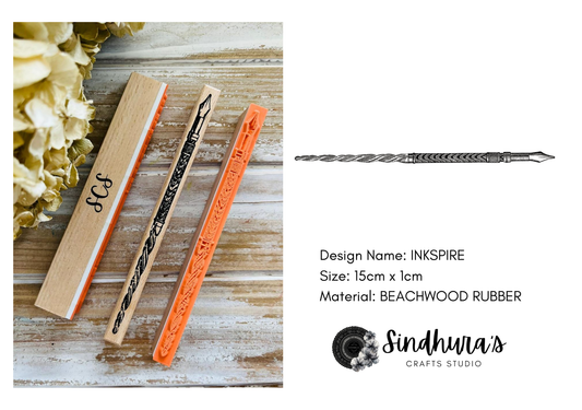 Inkspire | Wooden Rubber Stamp