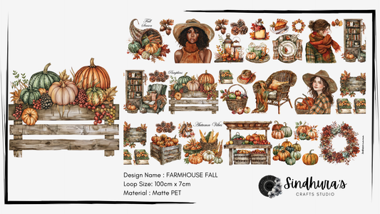 Farmhouse Fall | Matte PET Tape