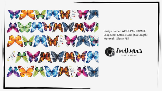 Wingspan Parade – Flight-Inspired PET Tape (3cm x 5m)