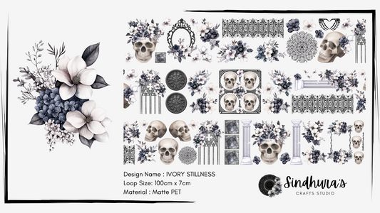 Ivory Stillness | Matte PET Tape