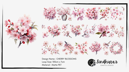 Cherry Blossoms | Matte PET Tape