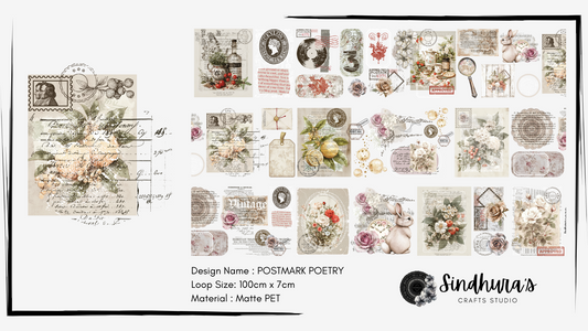 Postmark Poerty | Matte PET Tape
