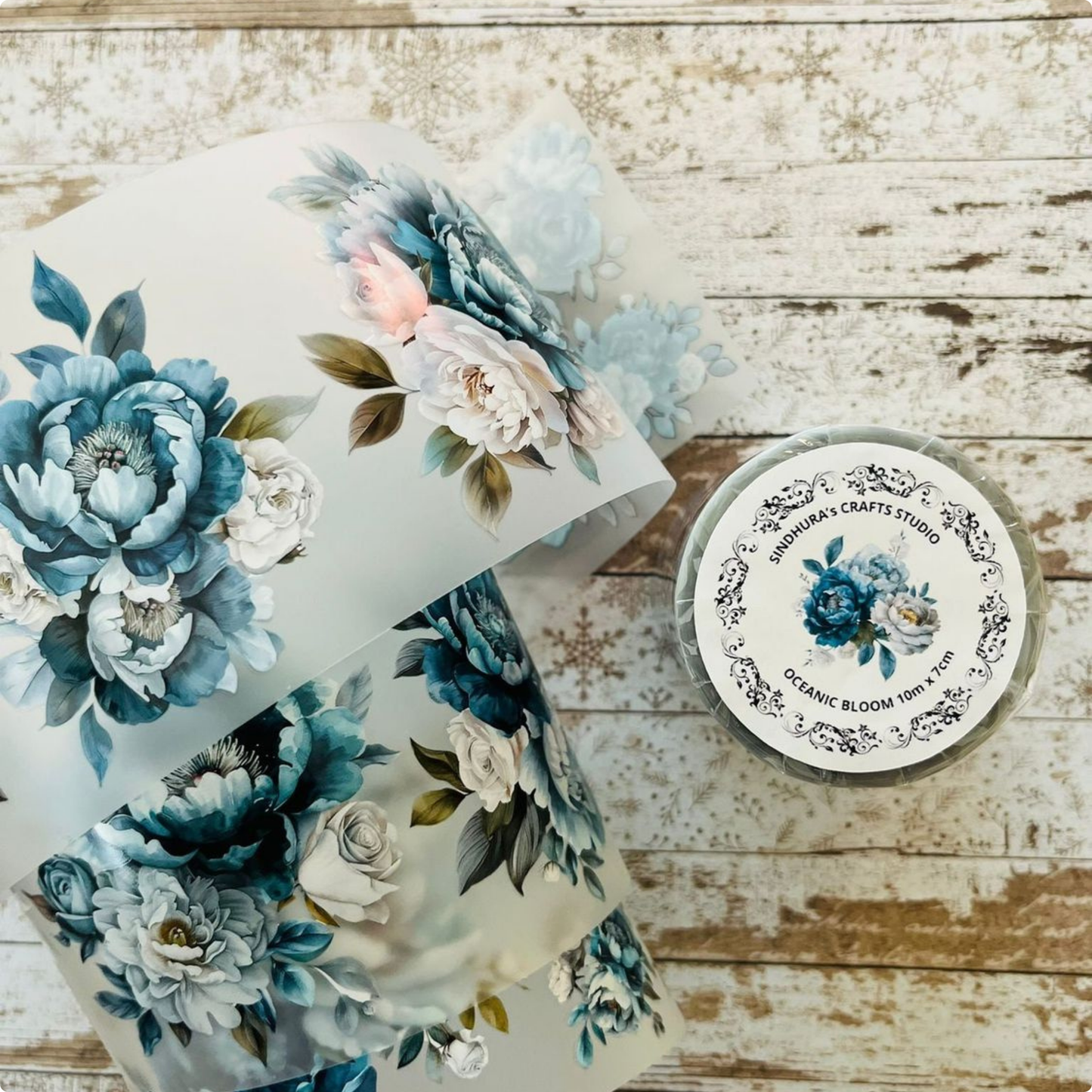 Oceanic Bloom | Matte PET Tape