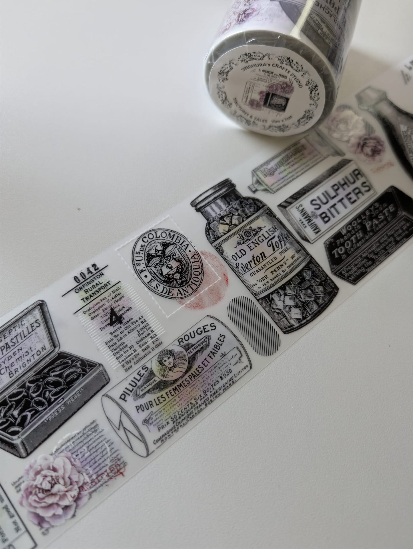 Tinctures & Tales | Matt PET Tape for Scrapbook & Journaling