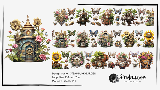 Steampunk Garden | Matte PET Tape